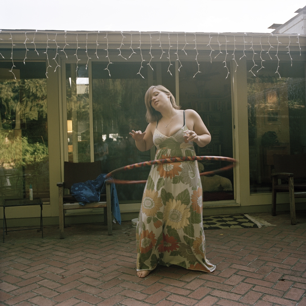   Sarah with homemade hula hoop, Cincinnati, Ohio  2008 