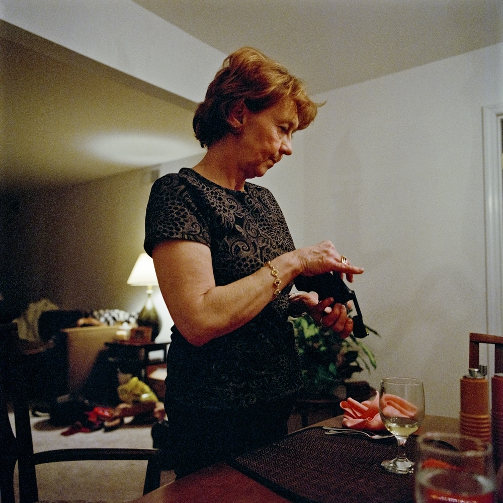   Su with her gun at my birthday party, Cincinnati, Ohio  2011 